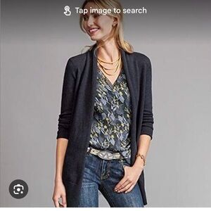 Cabi Fern Floral Print Layered Sleeveless Tunic Top Medium